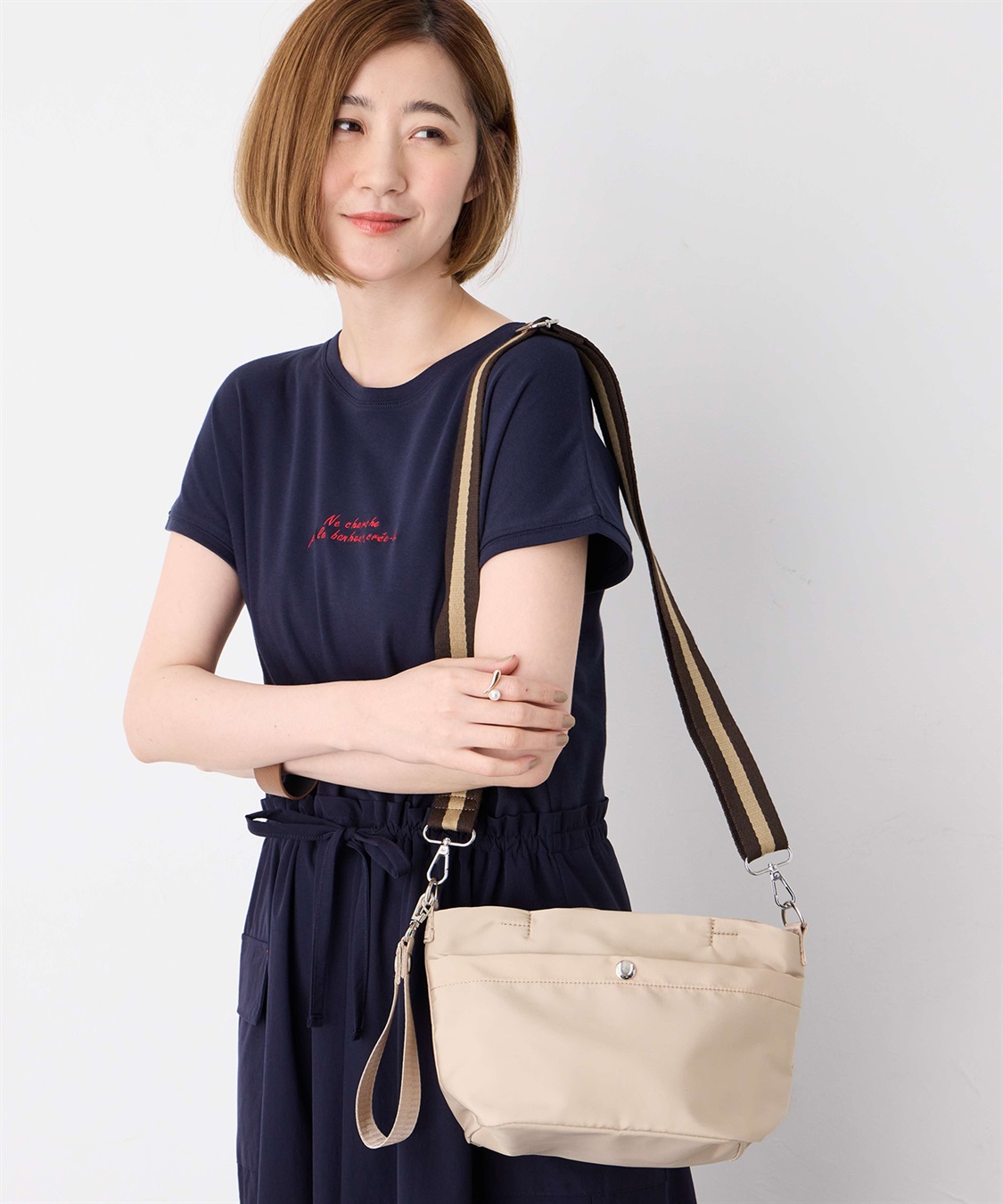 Petit Honfleur バイカラーショルダーバッグ_sub_7