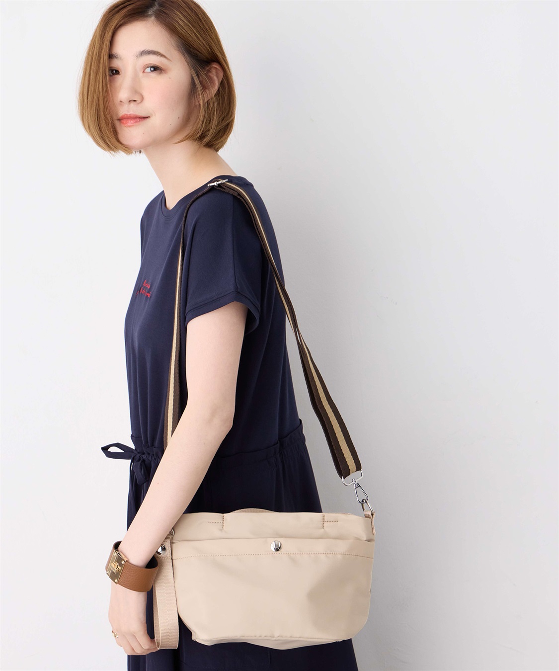 Petit Honfleur バイカラーショルダーバッグ_sub_8