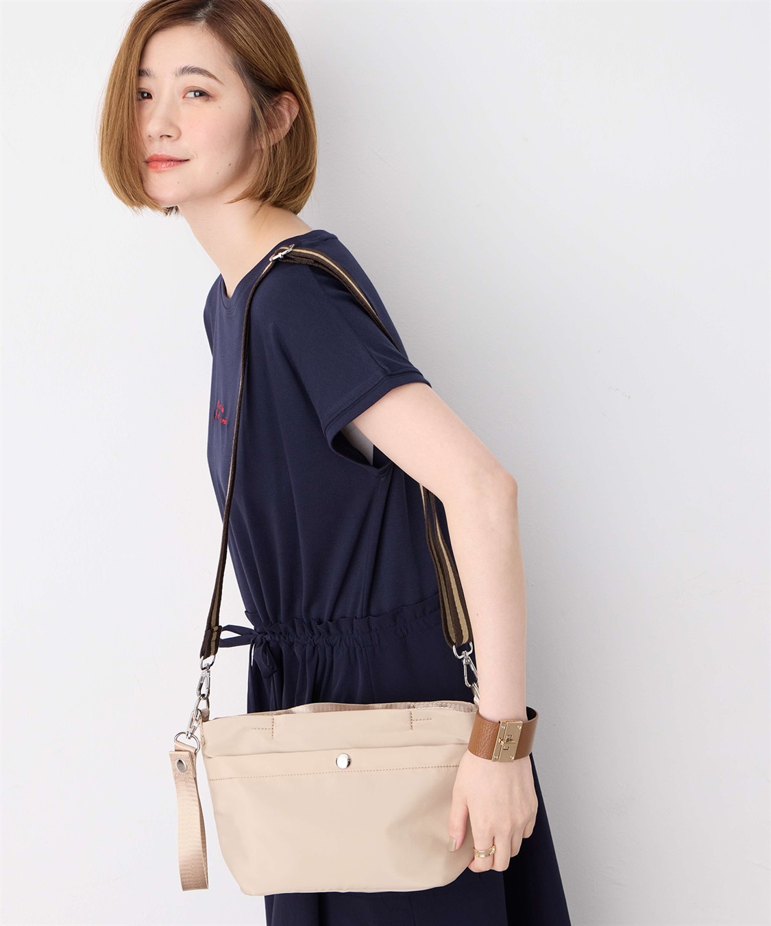 Petit Honfleur バイカラーショルダーバッグ_sub_9