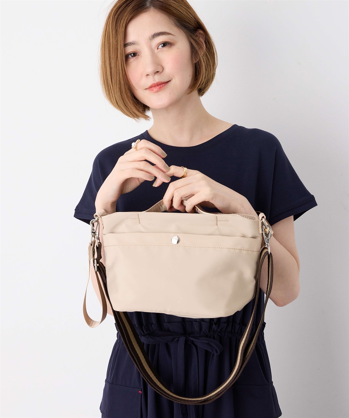 Petit Honfleur バイカラーショルダーバッグ_sub_10