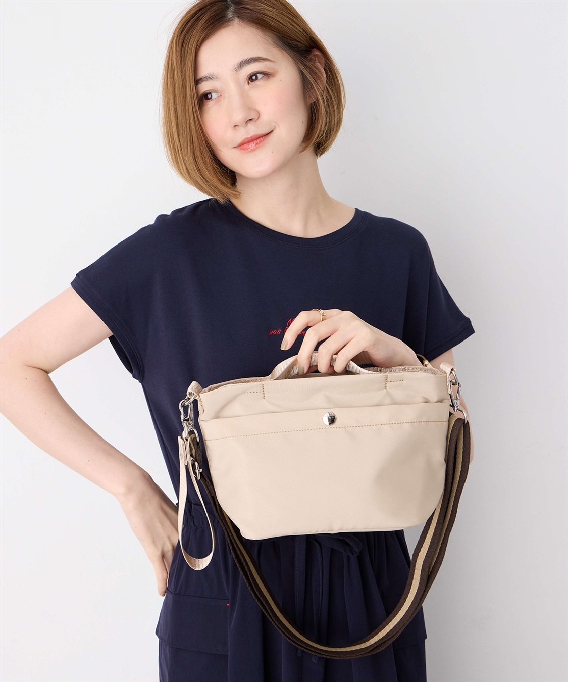 Petit Honfleur バイカラーショルダーバッグ_sub_11