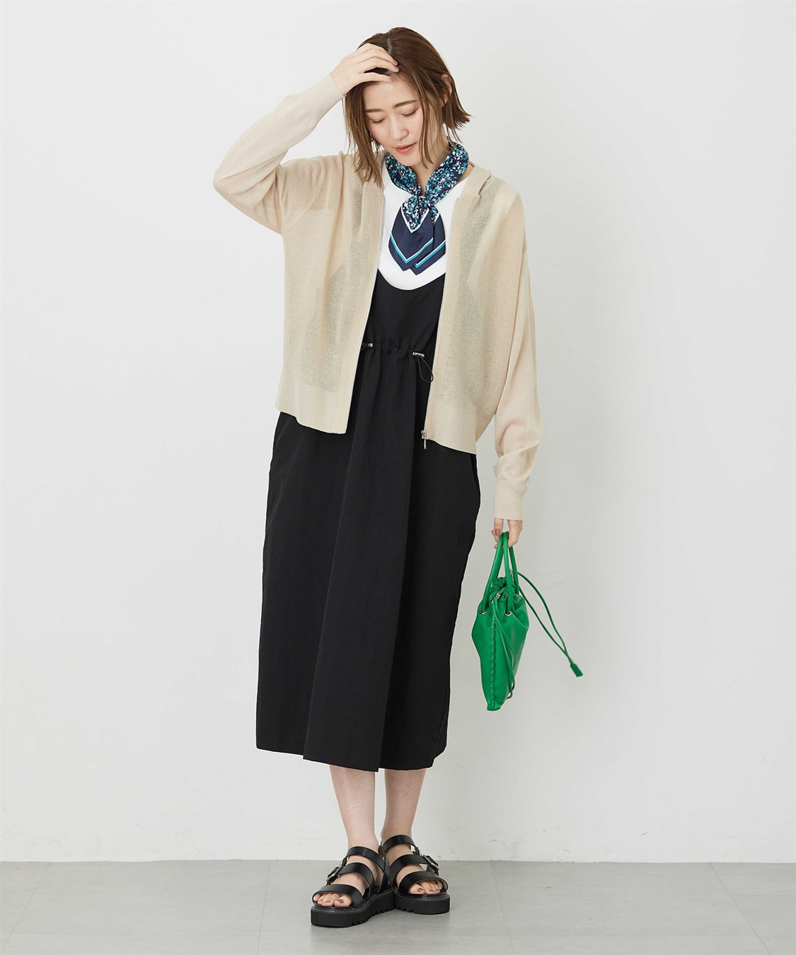 Petit Honfleur アパッシュプリントスカーフ_sub_6