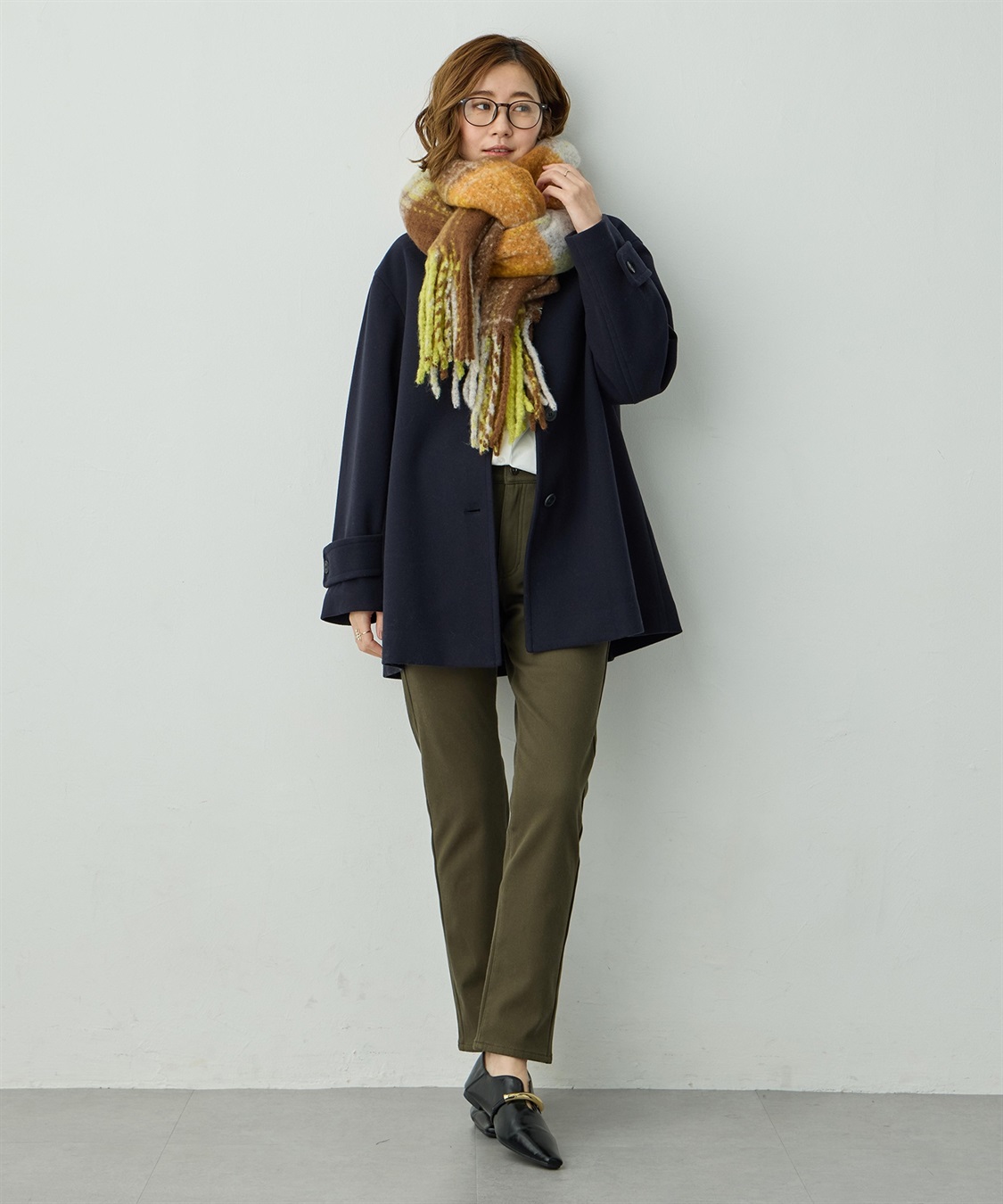 Petit Honfleur チェック柄マフラー_sub_6