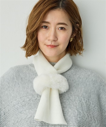 Petit Honfleur ファーニットマフラー_subthumb_1