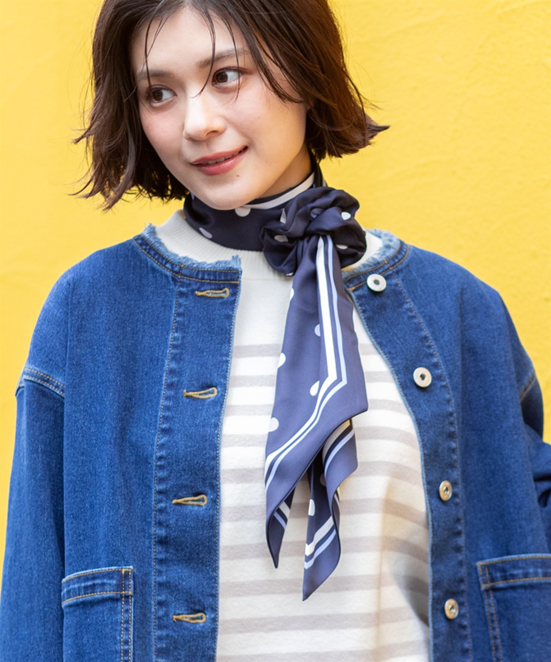 Petit Honfleur スカーフ＆シュシュ_sub_1