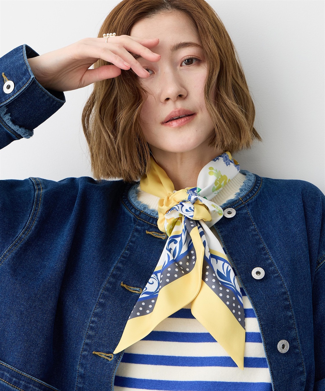 Petit Honfleur スカーフ＆シュシュ_sub_2