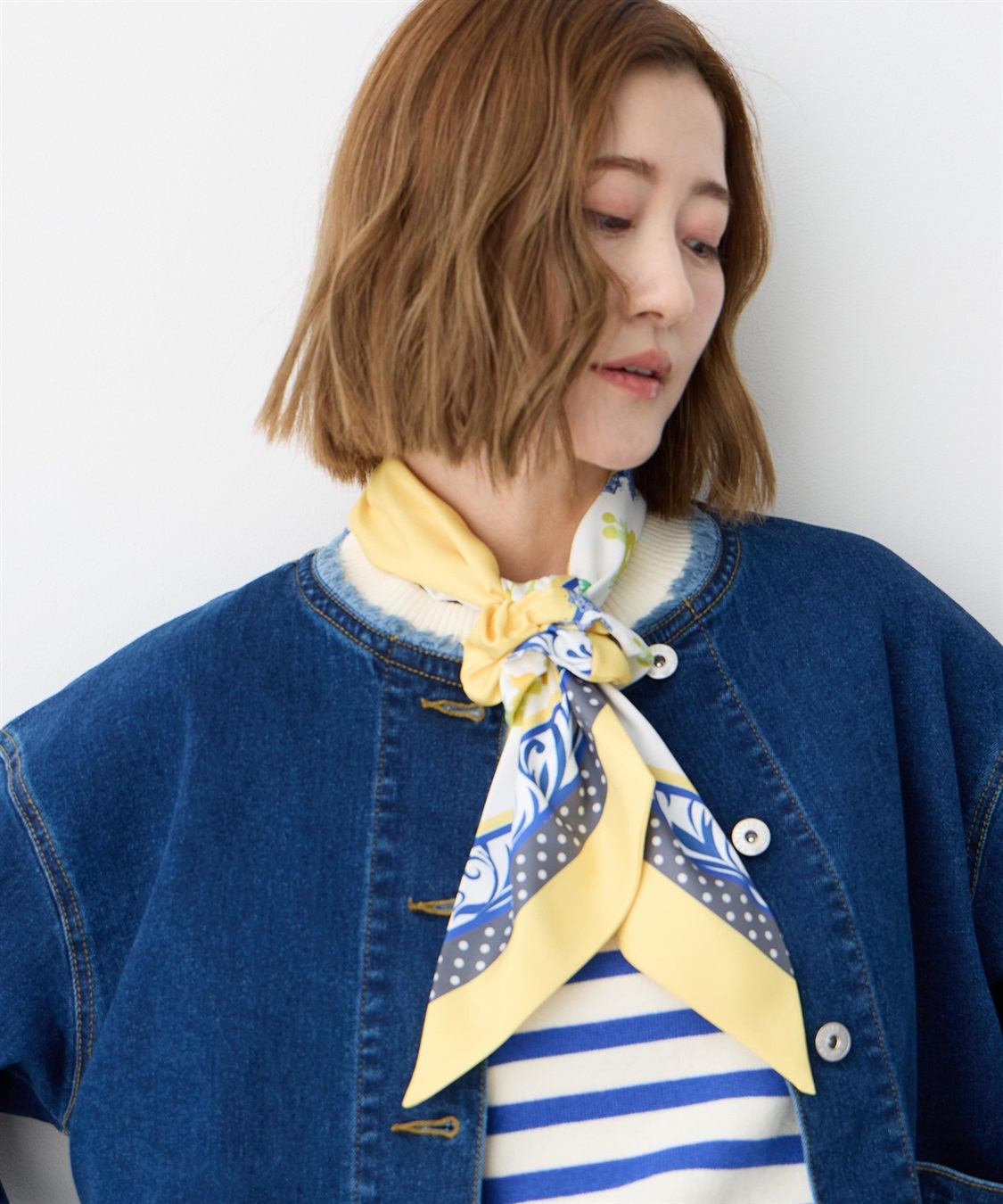 Petit Honfleur スカーフ＆シュシュ_sub_3