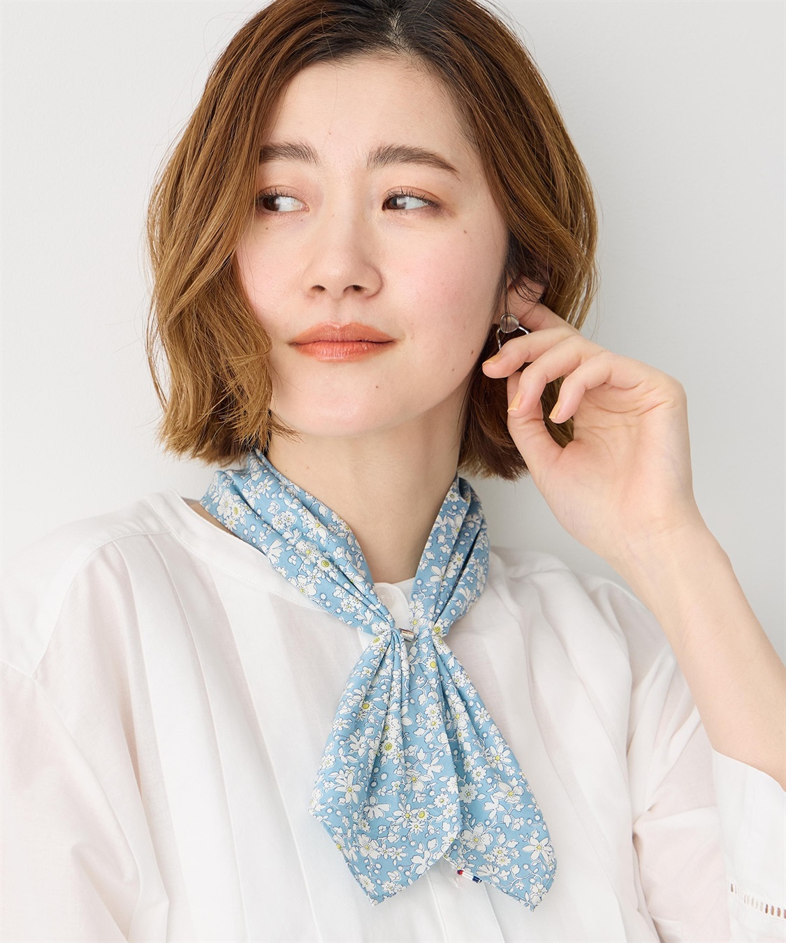 Petit Honfleur 【Liberty】リバティプリントワンタッチスカーフ【接触冷感】_sub_2