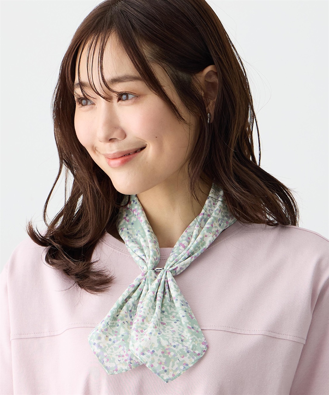 Petit Honfleur 【Liberty】リバティプリントワンタッチスカーフ【接触冷感】_sub_3