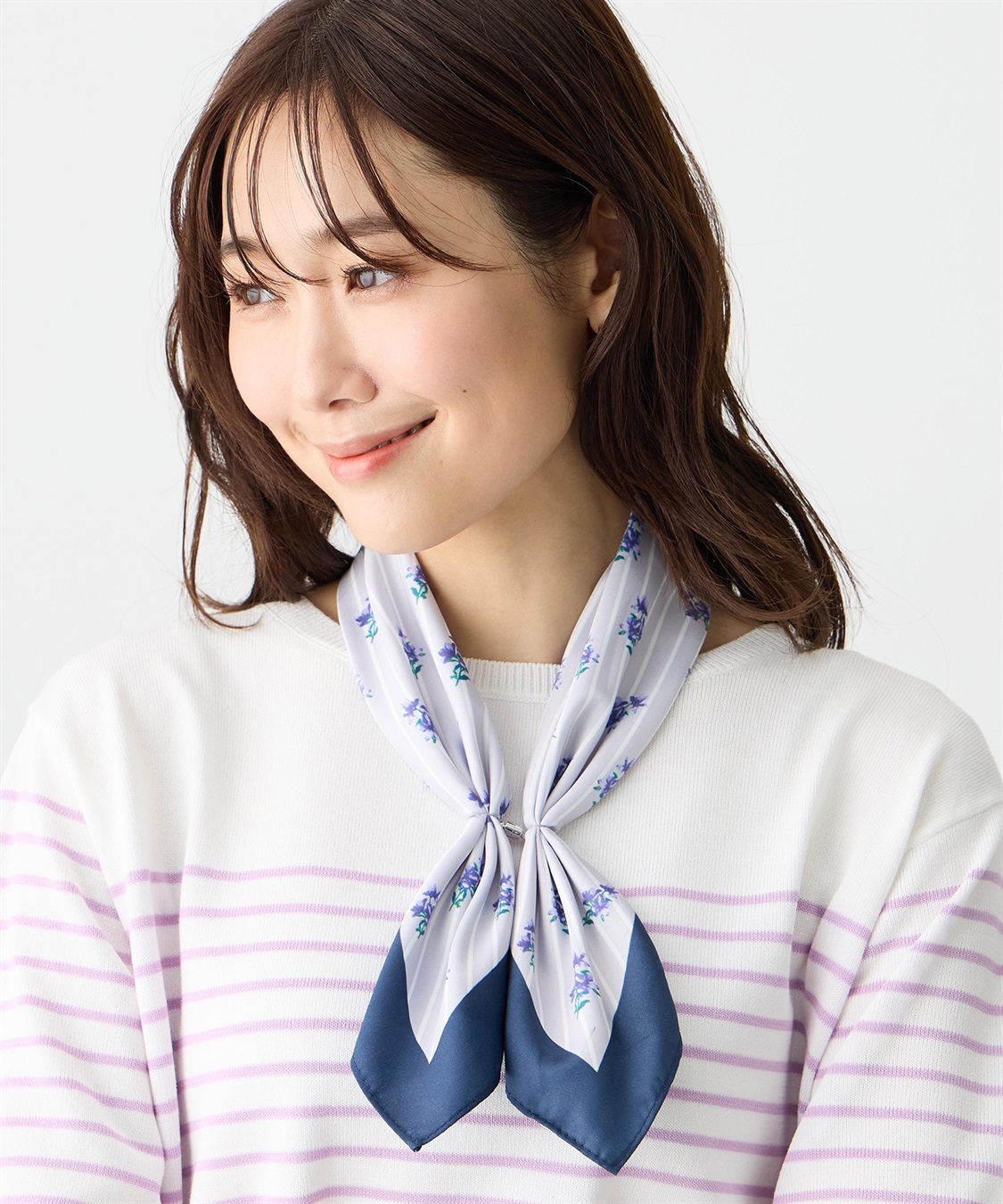 Petit Honfleur ワンタッチプリントスカーフ【接触冷感】_sub_3