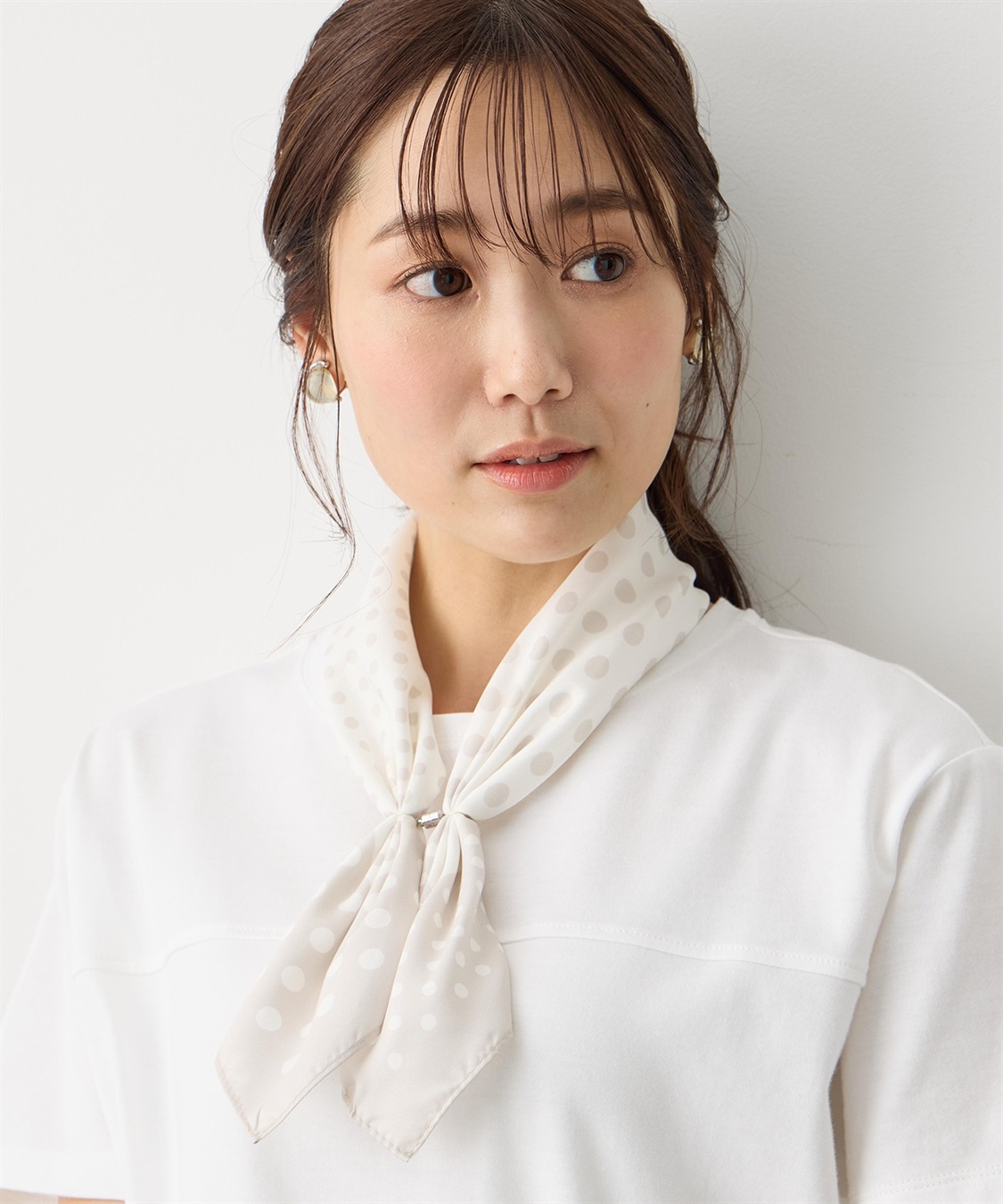 Petit Honfleur ワンタッチプリントスカーフ【接触冷感】_sub_4