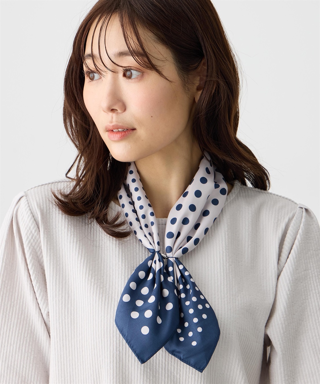 Petit Honfleur ワンタッチプリントスカーフ【接触冷感】_sub_5