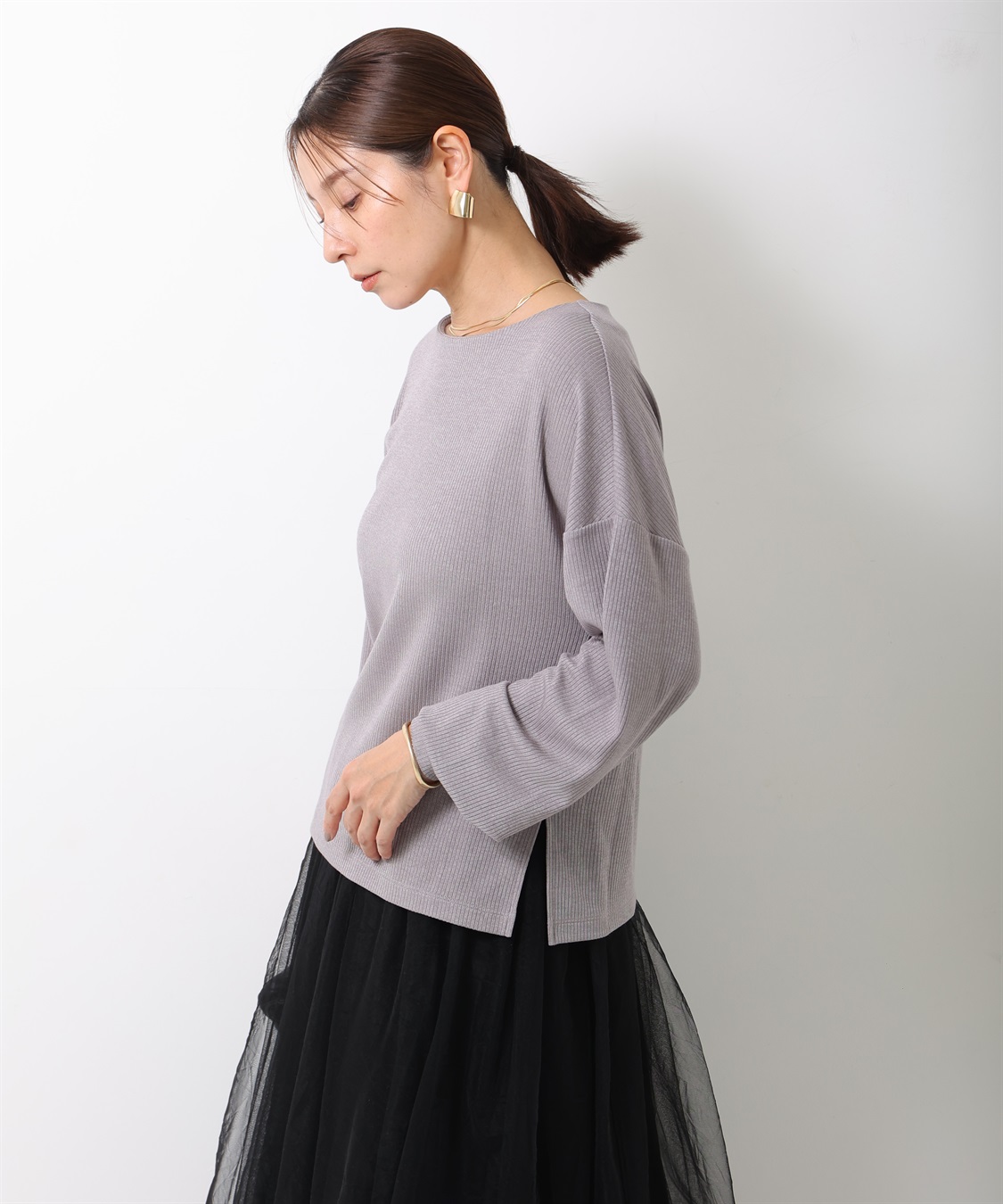 ONE‘S TRUE 袖ボリュームプルオーバー_sub_1