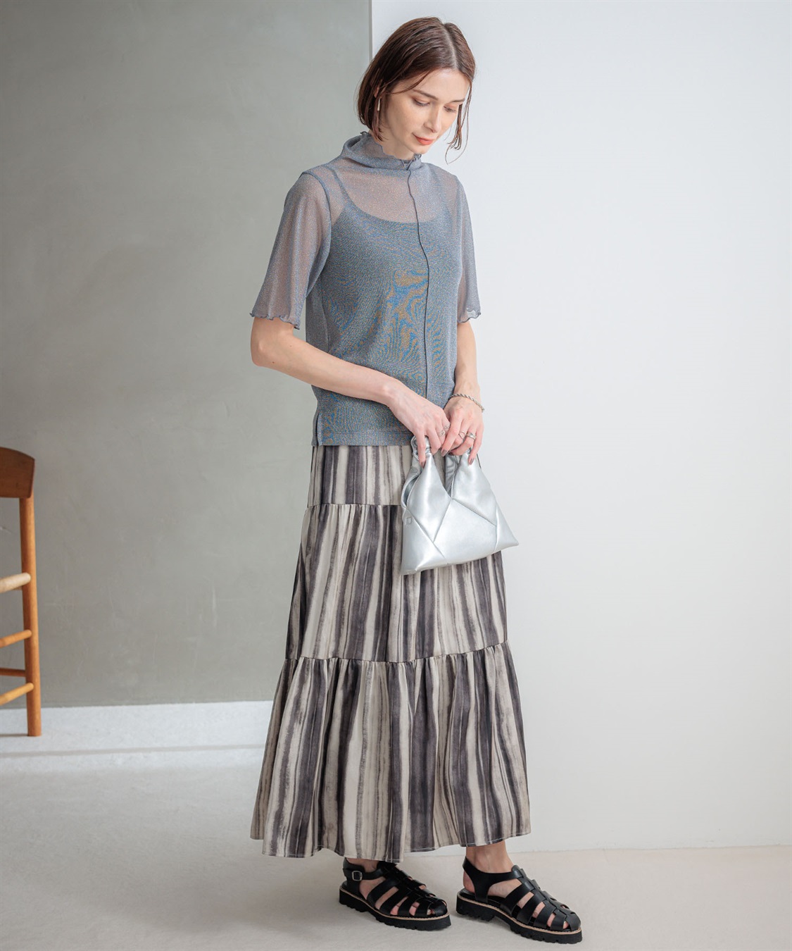 ONE‘S TRUE チュールハイネックプルオーバー_sub_14