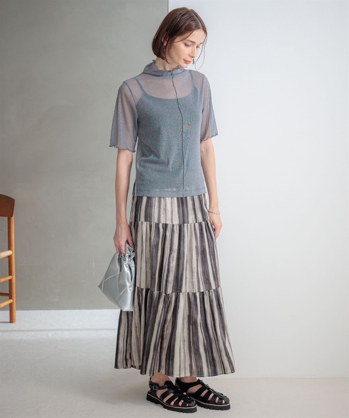 ONE‘S TRUE チュールハイネックプルオーバー_sub_16