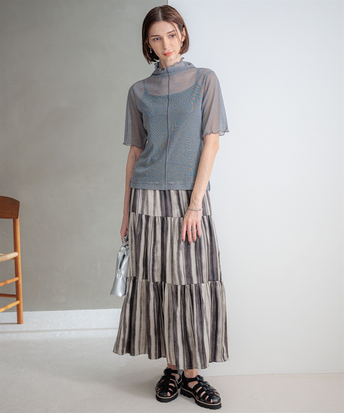 ONE‘S TRUE チュールハイネックプルオーバー_sub_17