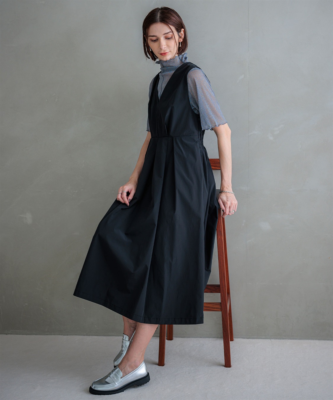 ONE‘S TRUE チュールハイネックプルオーバー_sub_21