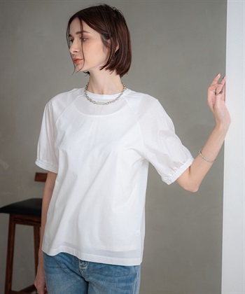 ONE‘S TRUE ギャザースリーブTシャツ_subthumb_3
