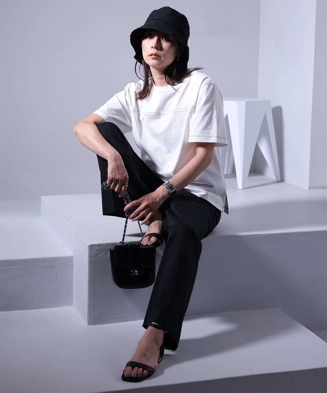 ONE‘S TRUE ステッチ使いTシャツ_sub_8