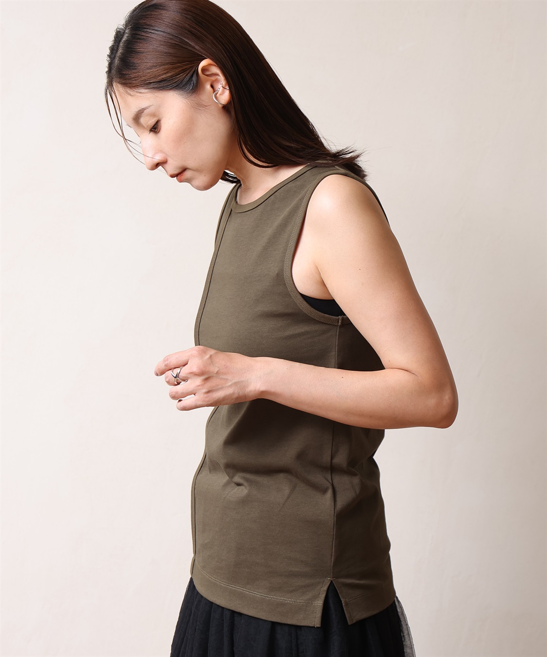 ONE‘S TRUE カットワークタンクトップ_sub_1