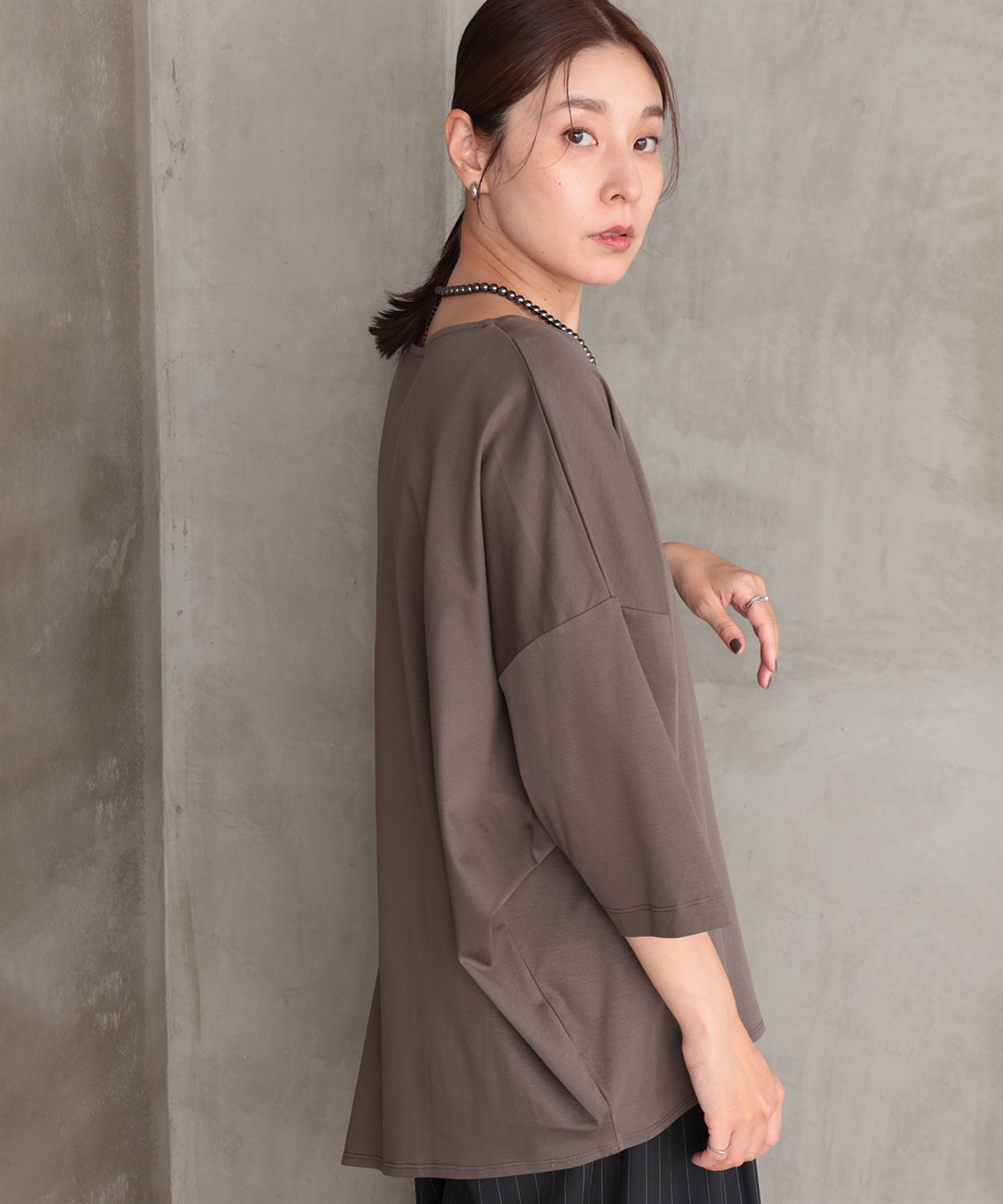 ONE‘S TRUE Vネックオーバープルオーバー_sub_1