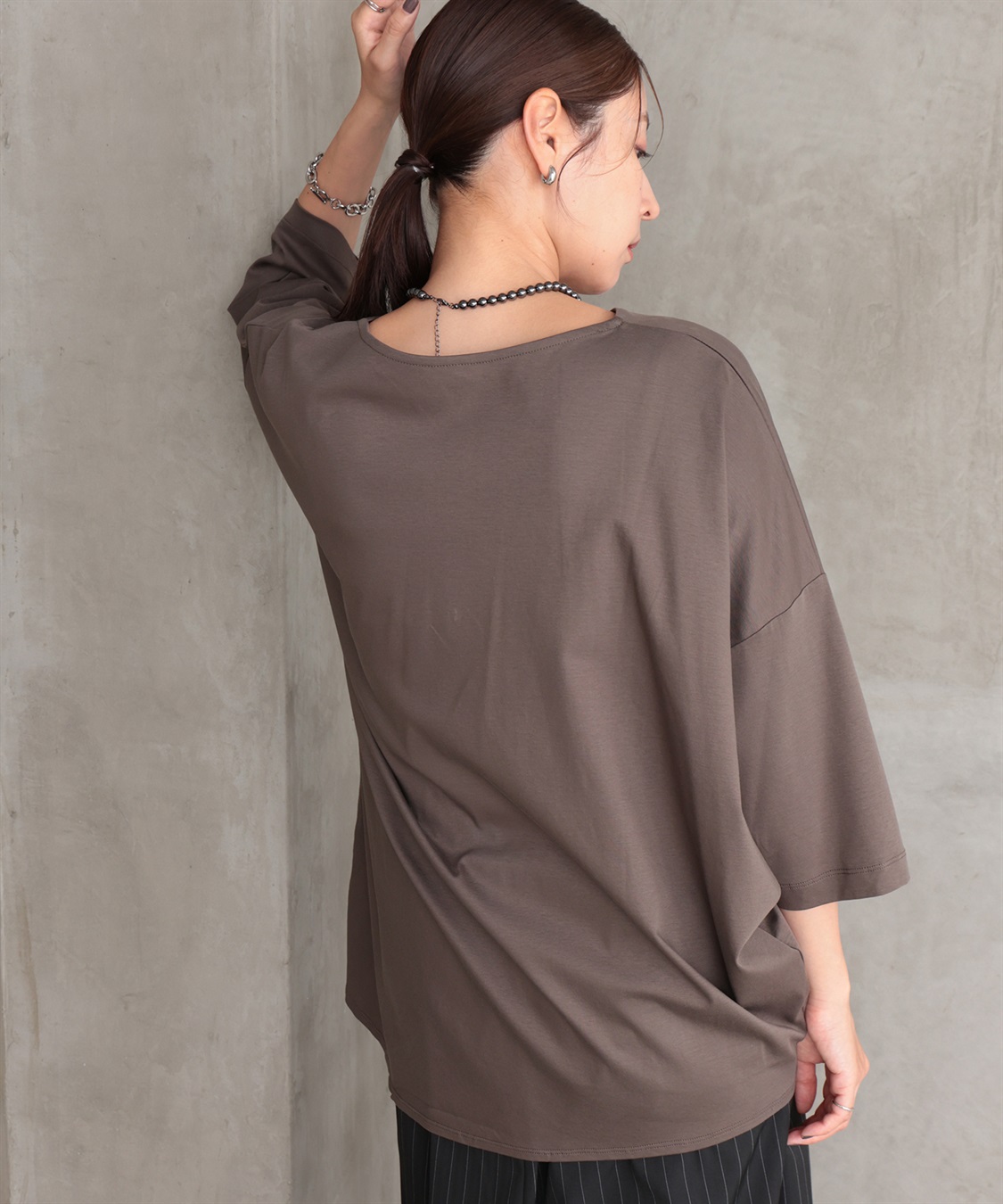 ONE‘S TRUE Vネックオーバープルオーバー_sub_2