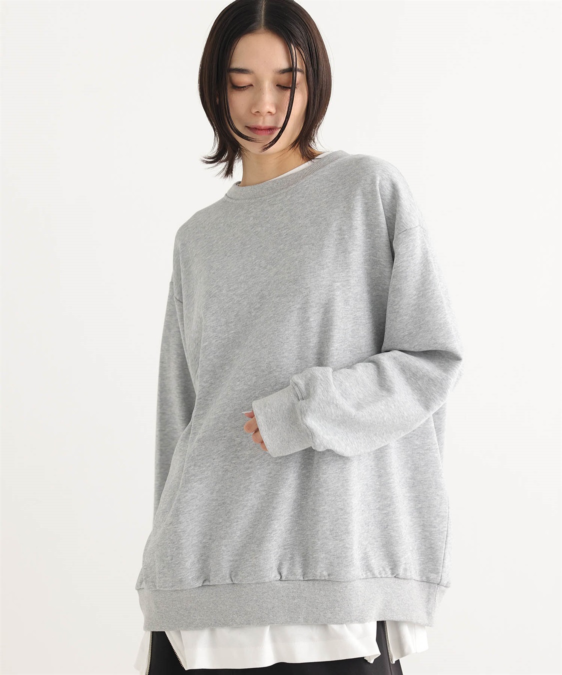 ONE‘S TRUE ビッグシルエット裏毛プルオーバー_sub_1