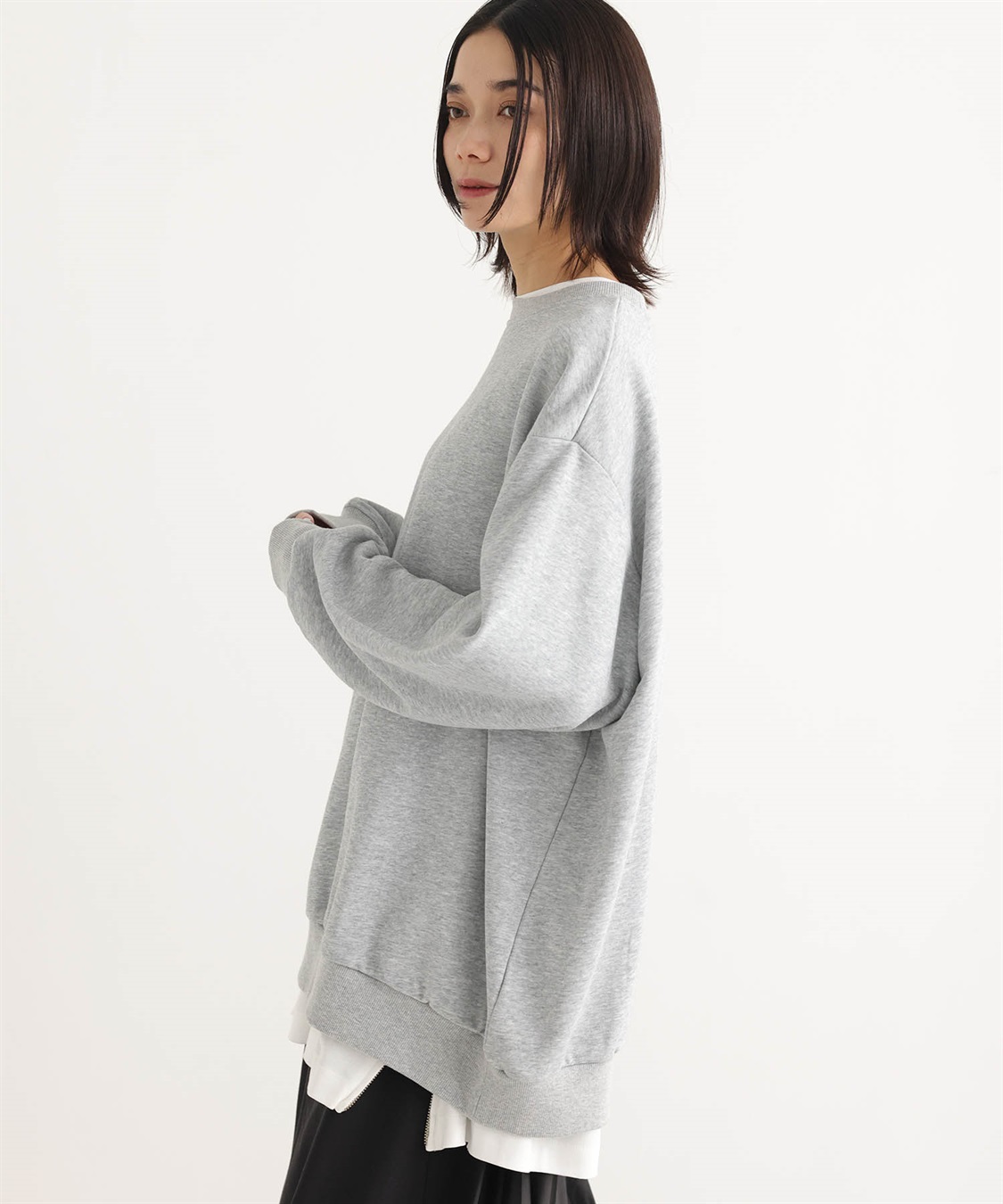 ONE‘S TRUE ビッグシルエット裏毛プルオーバー_sub_2