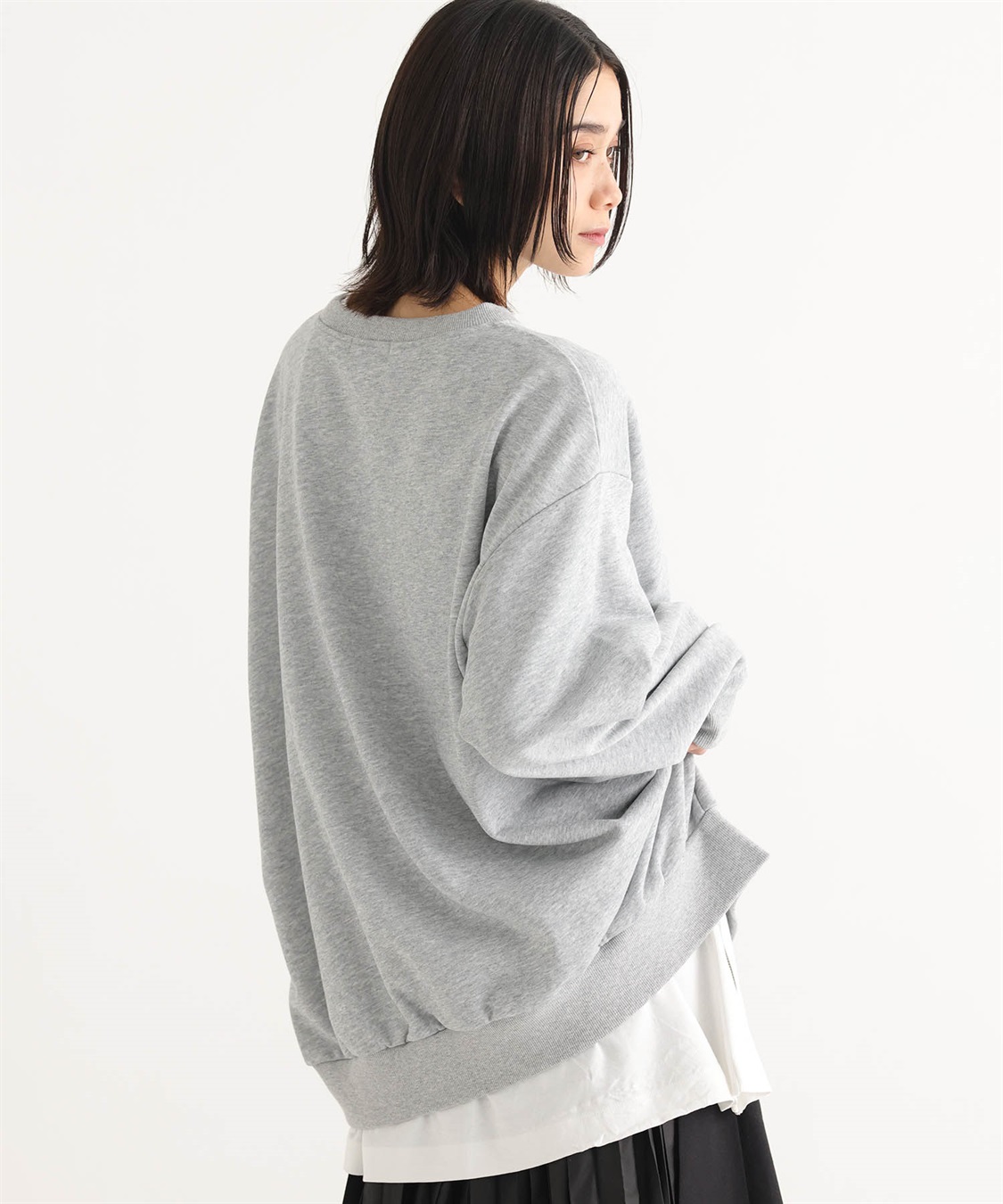 ONE‘S TRUE ビッグシルエット裏毛プルオーバー_sub_5