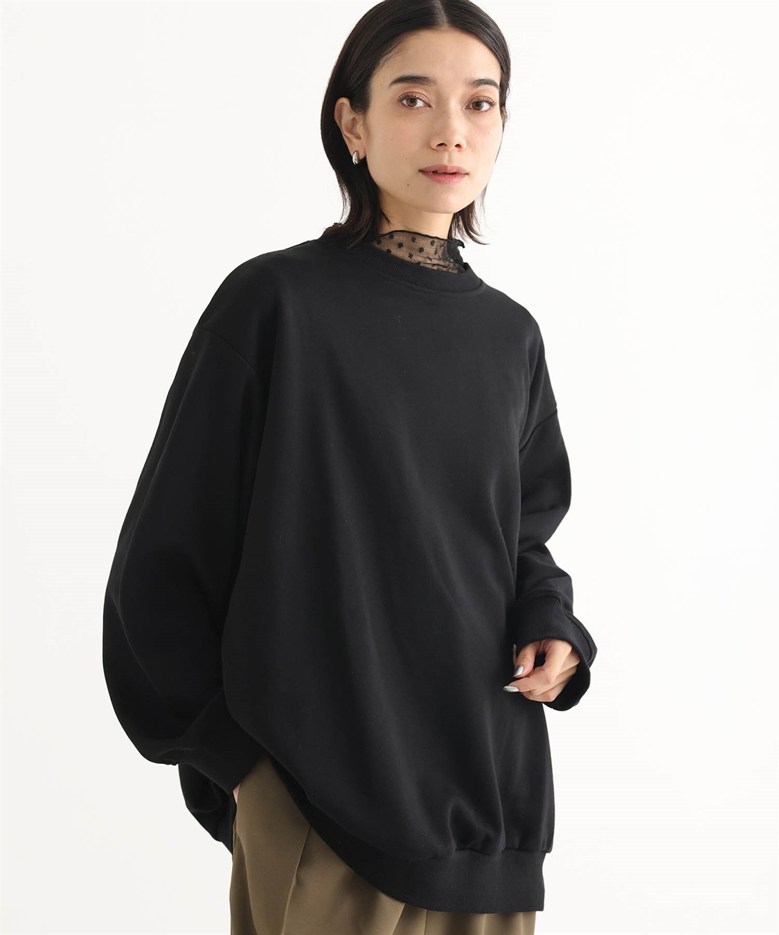 ONE‘S TRUE ビッグシルエット裏毛プルオーバー_sub_15