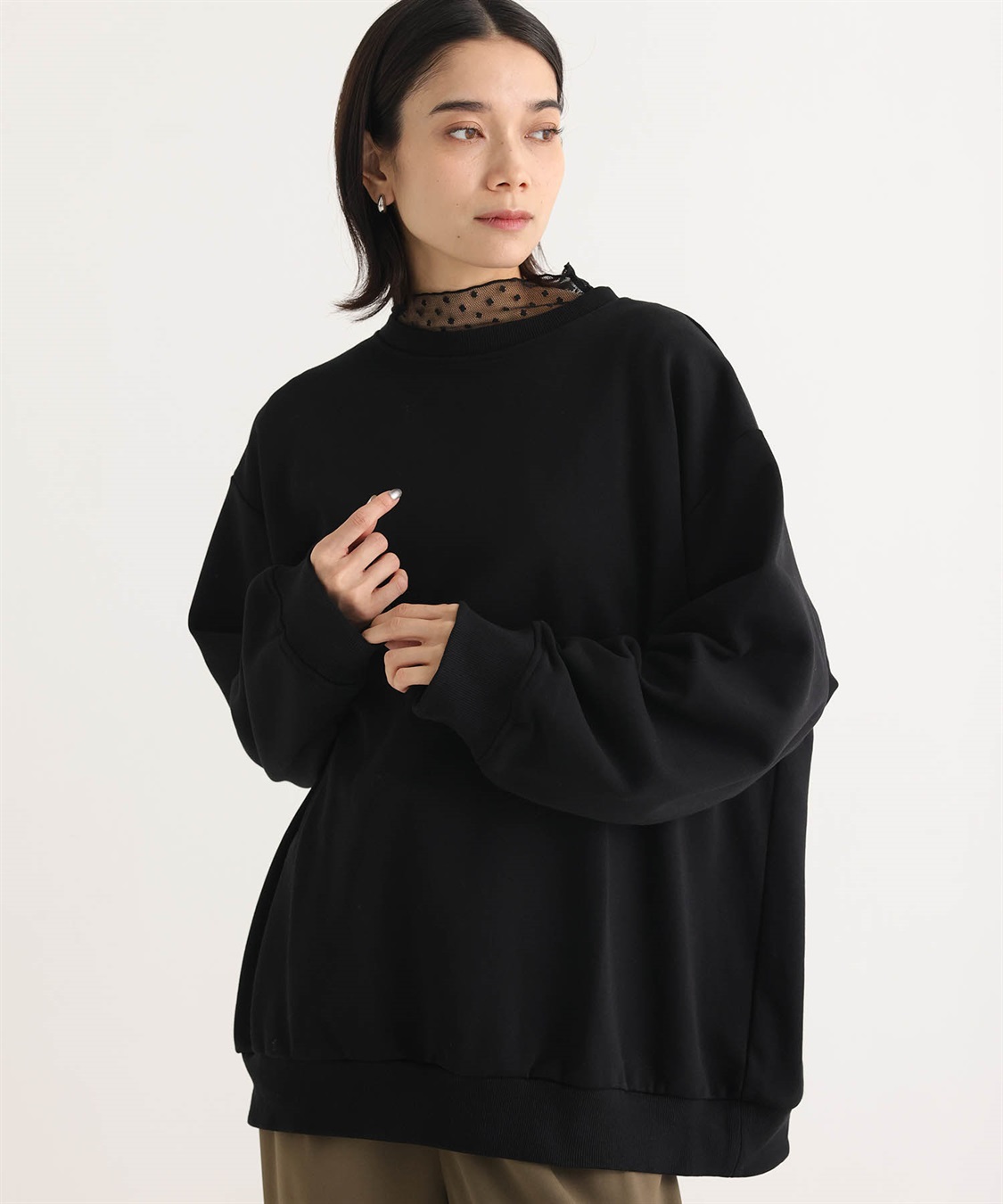 ONE‘S TRUE ビッグシルエット裏毛プルオーバー_sub_16