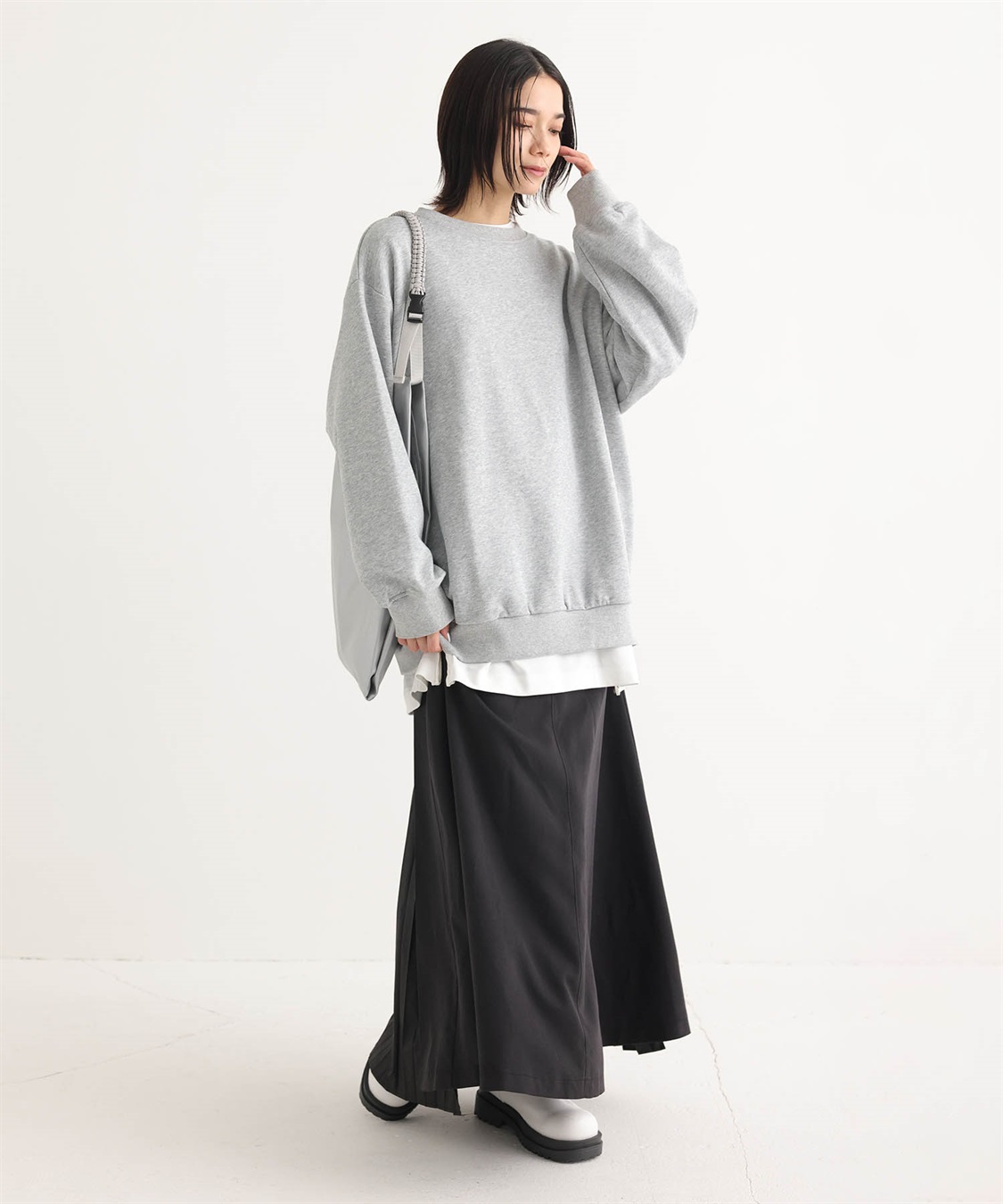 ONE‘S TRUE ビッグシルエット裏毛プルオーバー_sub_20