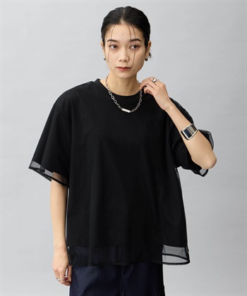 ONE‘S TRUE チュール切り替えTシャツ_subthumb_2