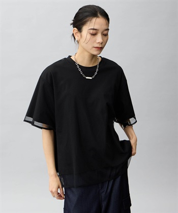 ONE‘S TRUE チュール切り替えTシャツ_subthumb_3