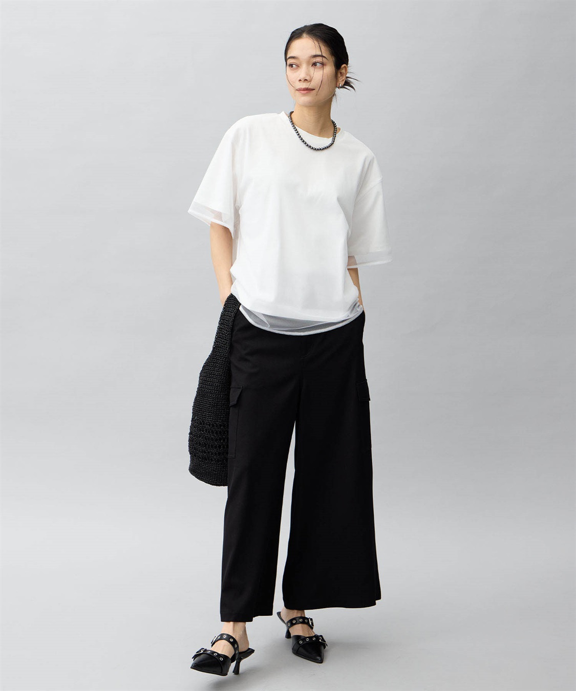 ONE‘S TRUE チュール切り替えTシャツ_sub_11