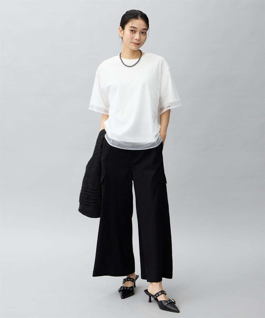 ONE‘S TRUE チュール切り替えTシャツ_sub_12