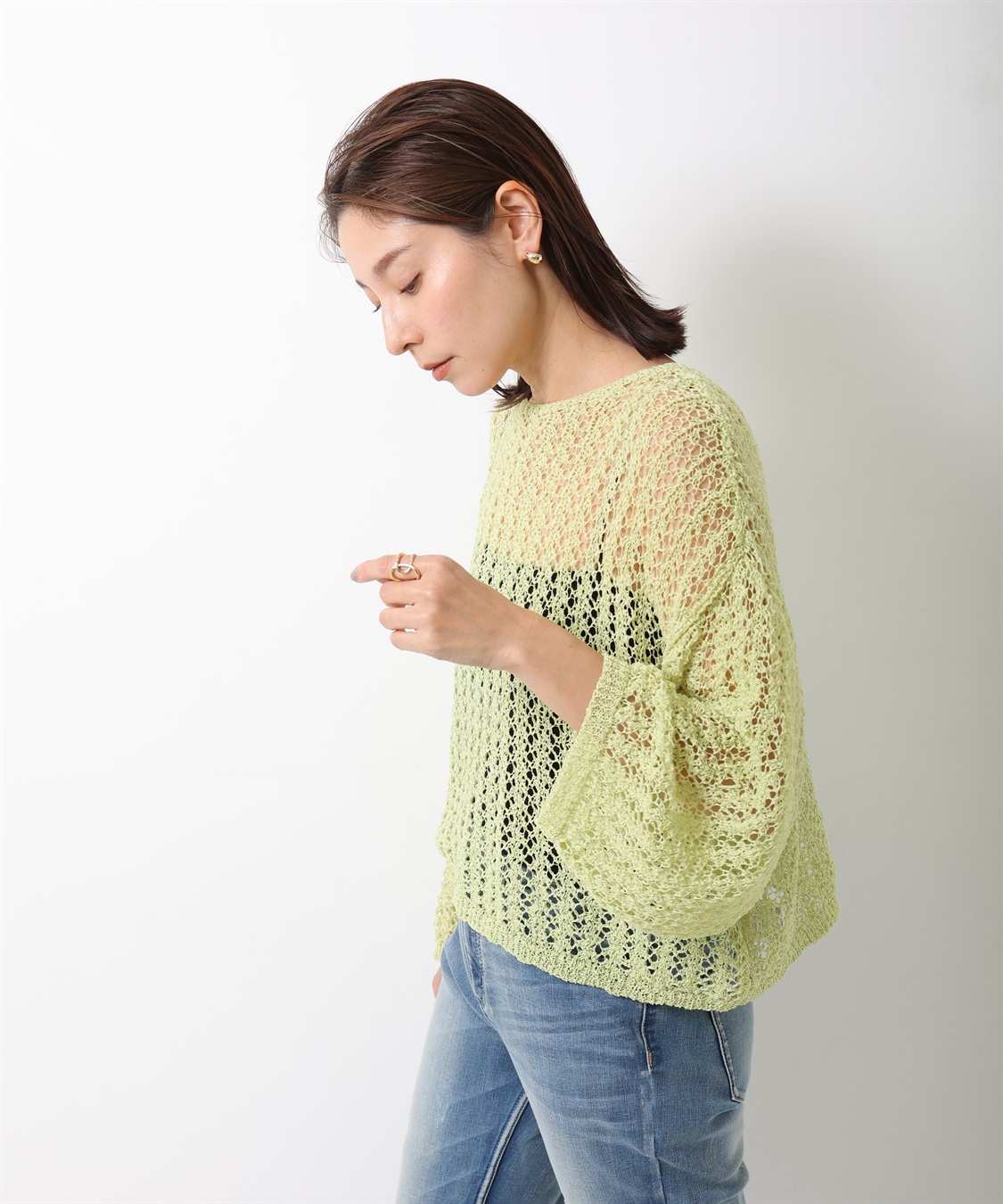 セール】【累計販売枚数4万枚突破！】ゆるメッシュ透かし編み