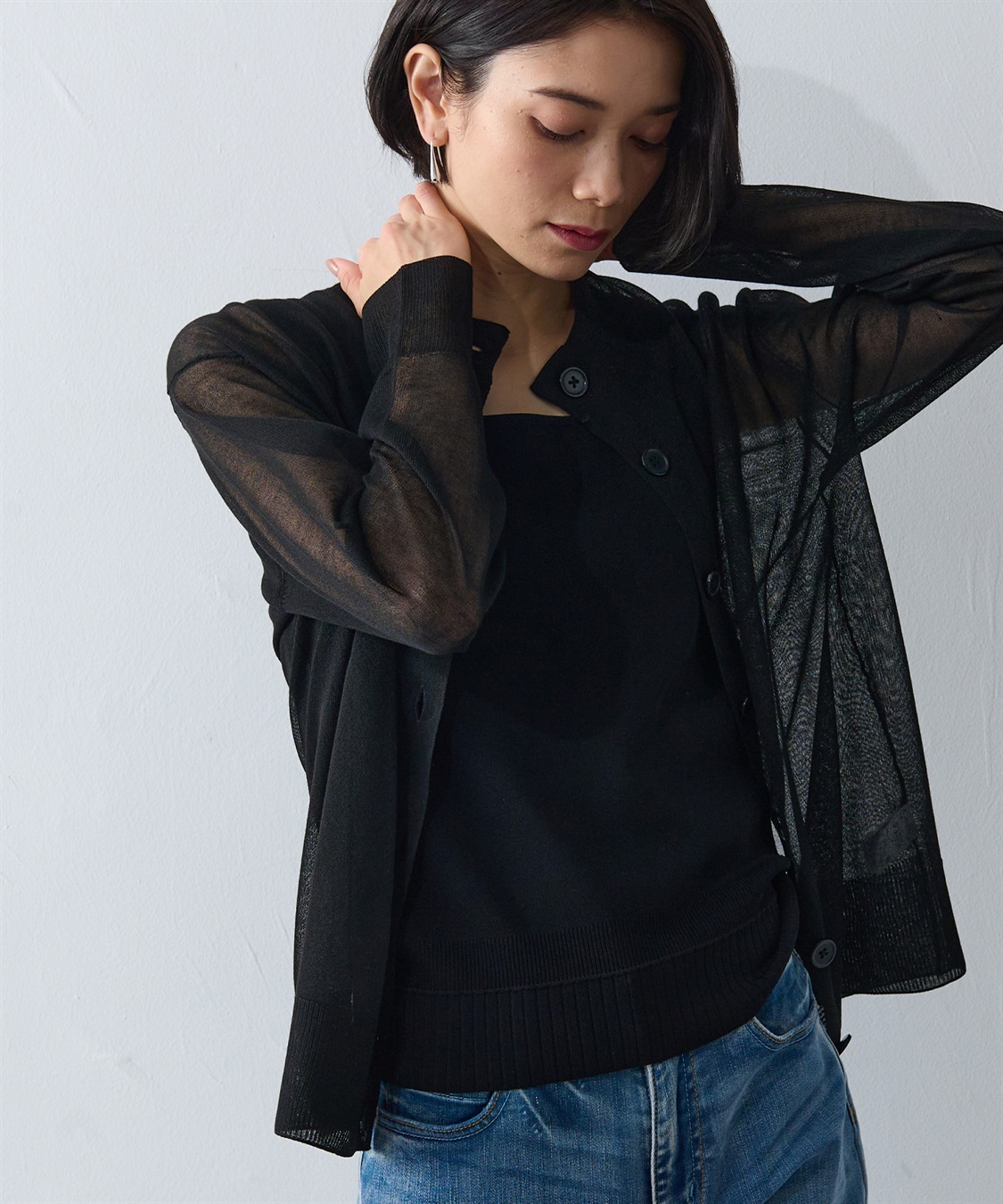 ONE‘S TRUE シアーニットカーデ_sub_5