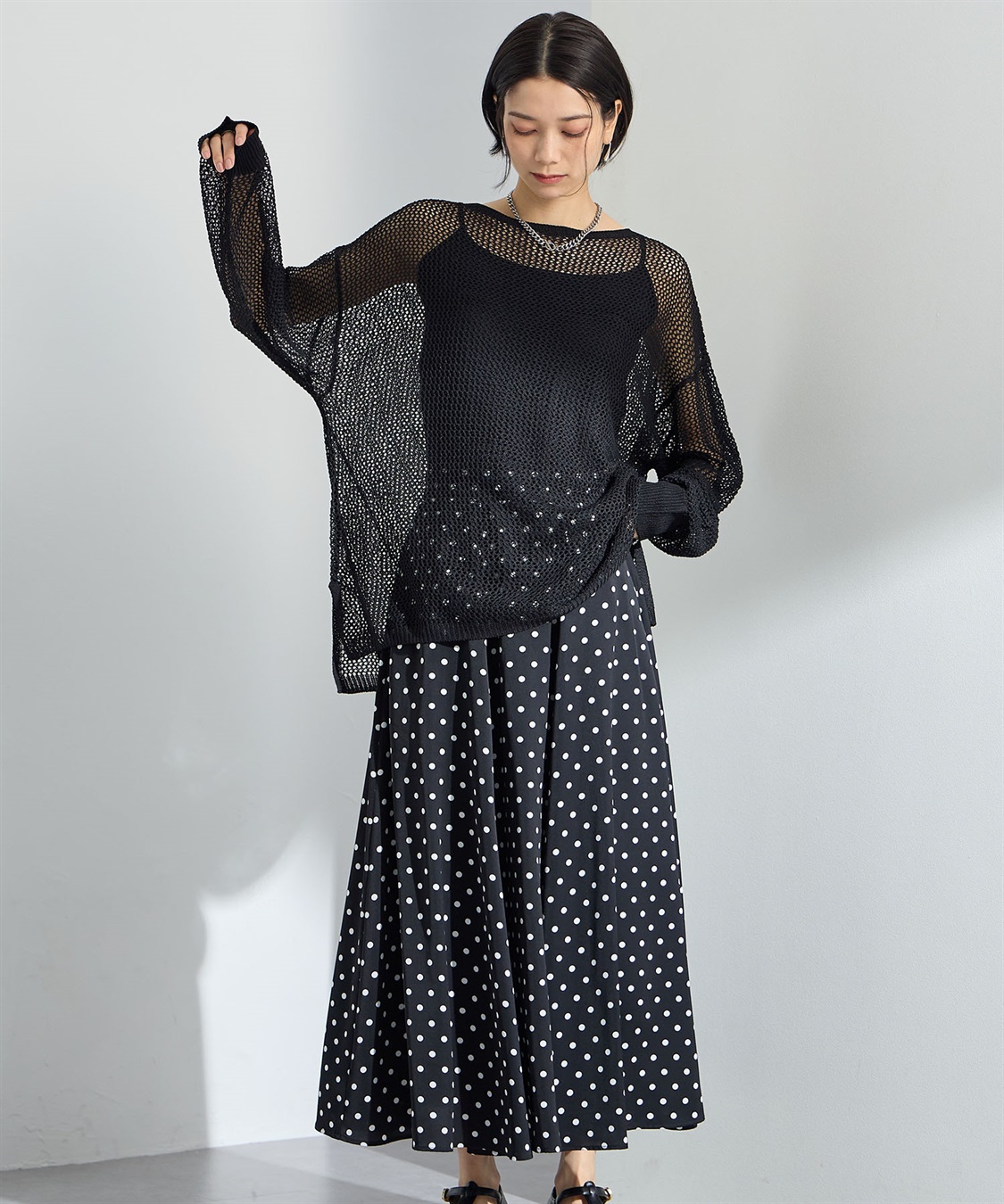 ONE‘S TRUE メッシュ編みニットプルオーバー_sub_20