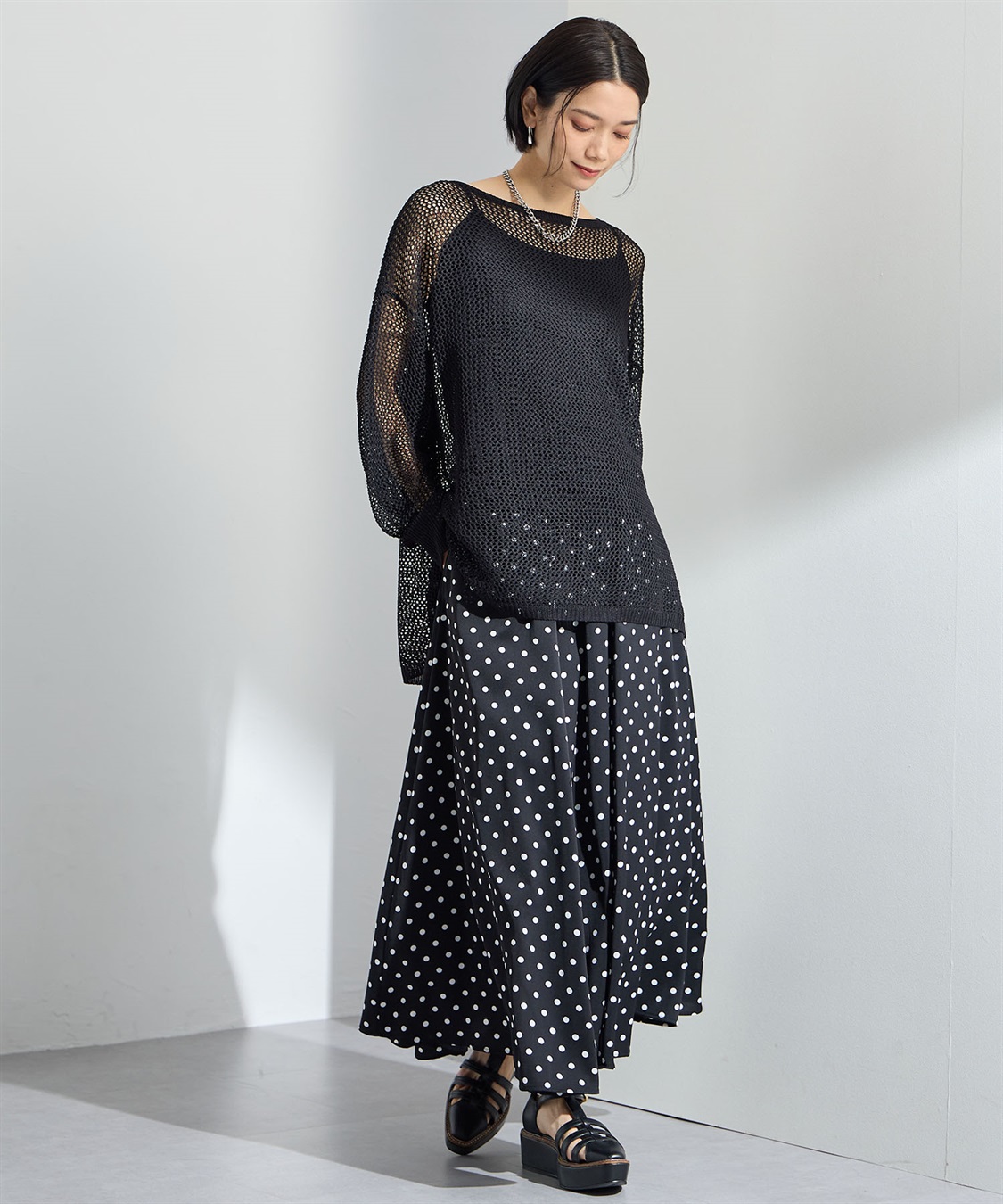 ONE‘S TRUE メッシュ編みニットプルオーバー_sub_21