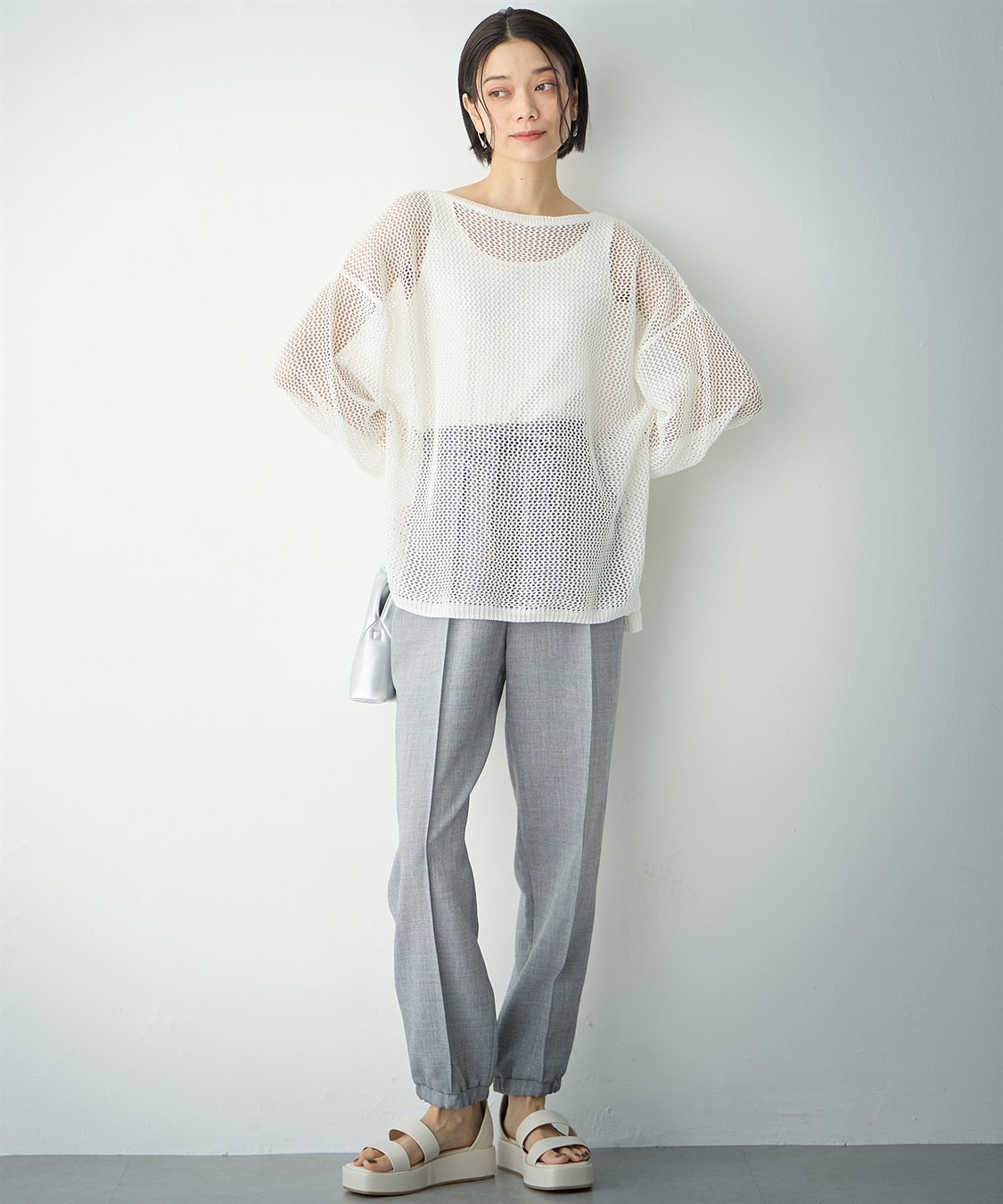 ONE‘S TRUE メッシュ編みニットプルオーバー_sub_24