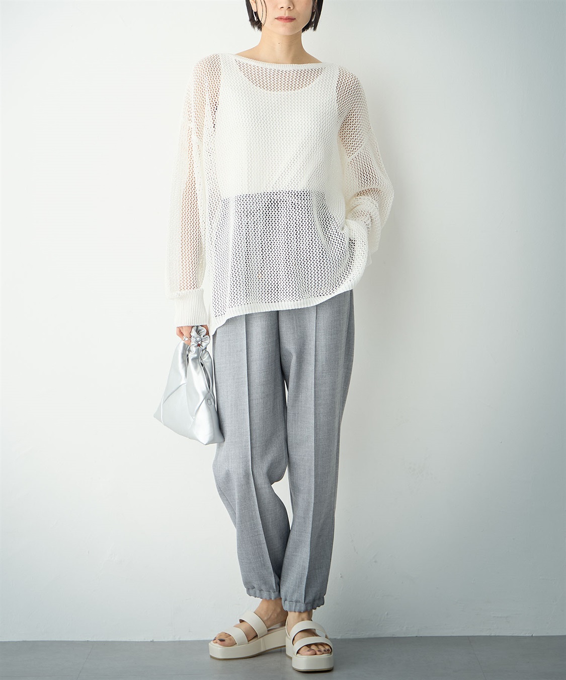 ONE‘S TRUE メッシュ編みニットプルオーバー_sub_25