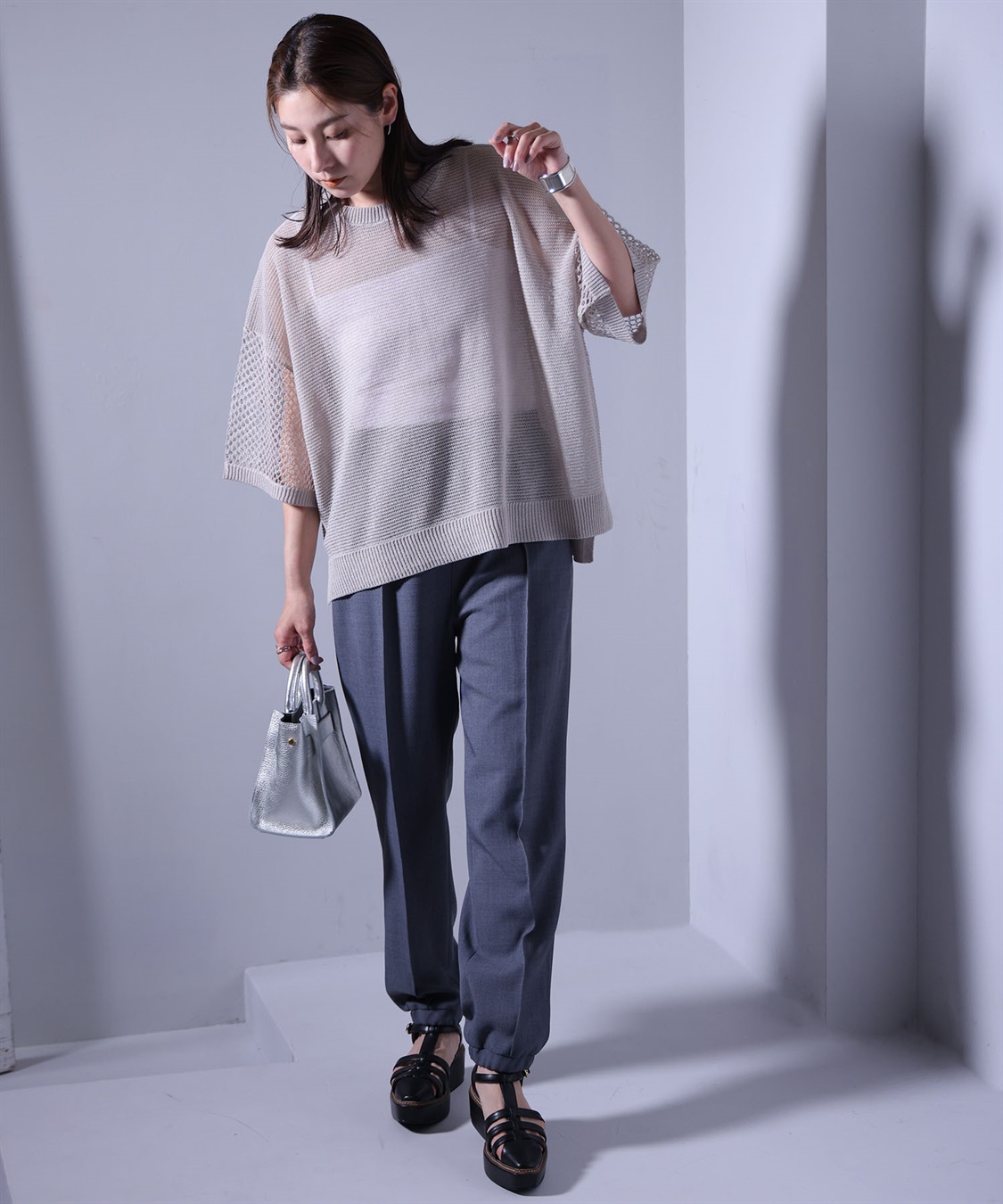 ONE‘S TRUE 半袖ニットプルオーバー_sub_1