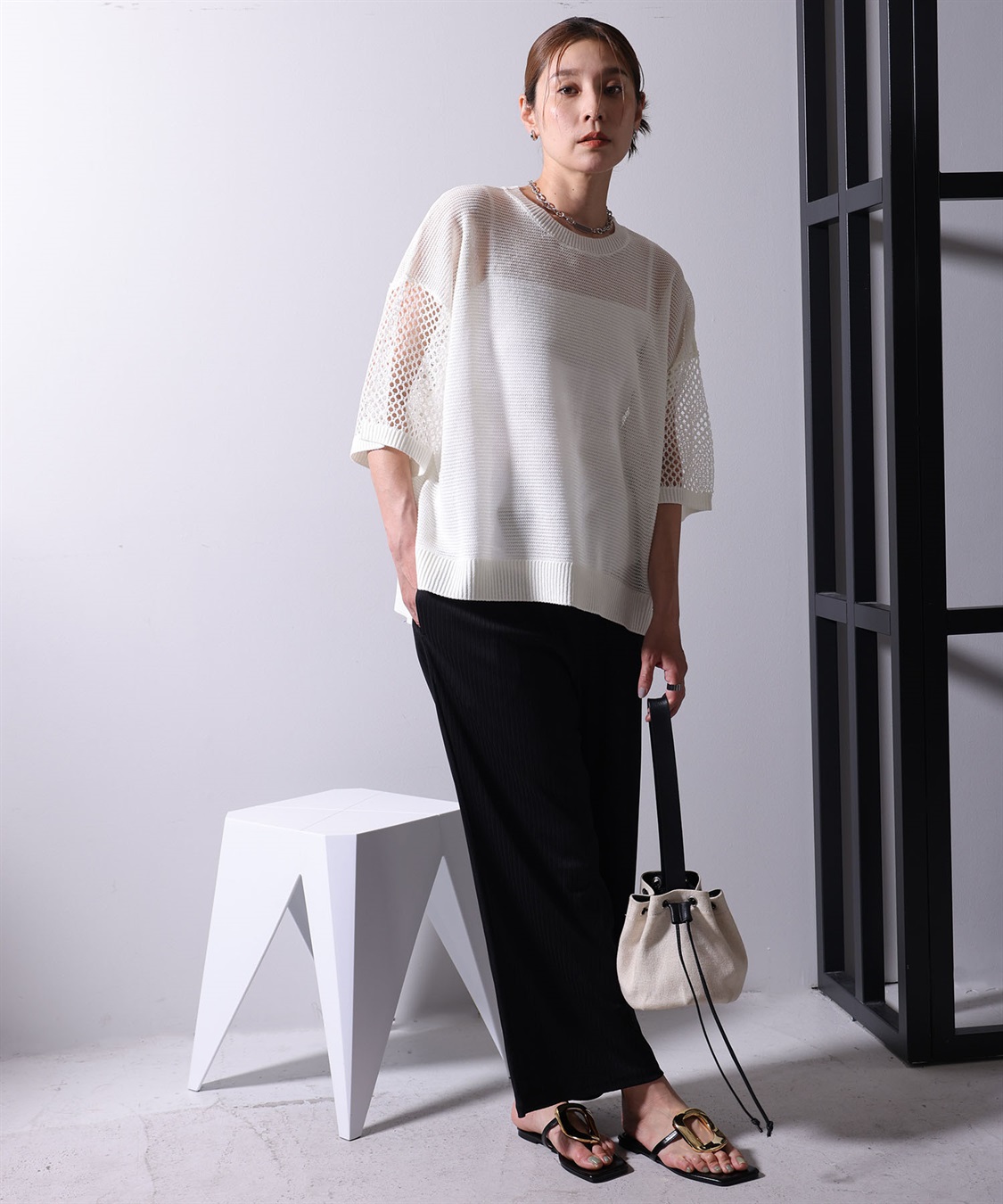 ONE‘S TRUE 半袖ニットプルオーバー_sub_5