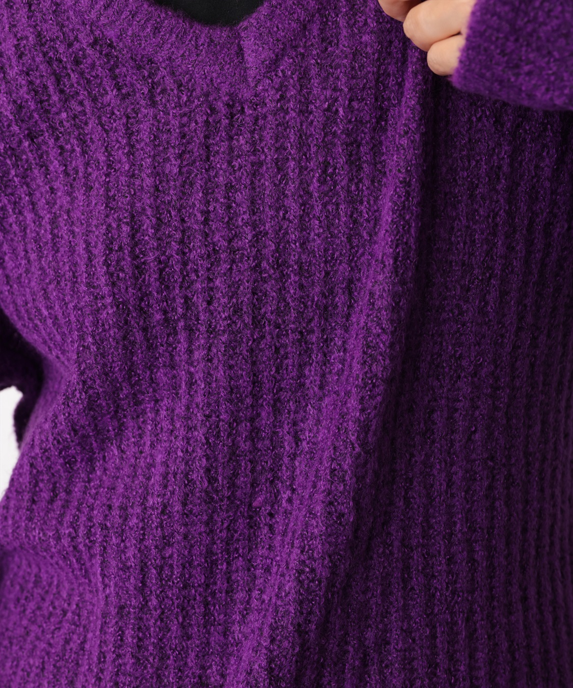 ONE‘S TRUE Vネックシアーニットプルオーバー_sub_12