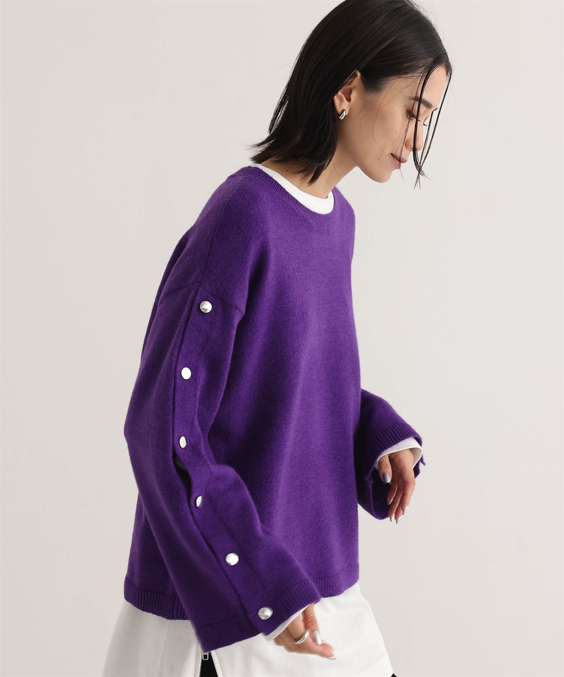 ONE‘S TRUE オープンスリーブニットプルオーバー_sub_4