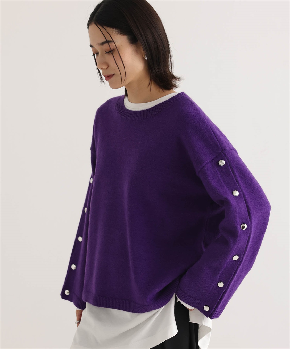 ONE‘S TRUE オープンスリーブニットプルオーバー_sub_5