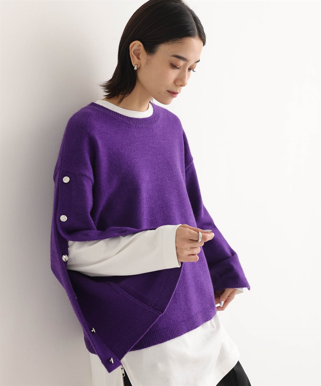 ONE‘S TRUE オープンスリーブニットプルオーバー_sub_11