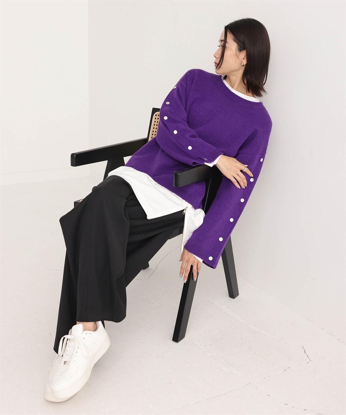 ONE‘S TRUE オープンスリーブニットプルオーバー_sub_27