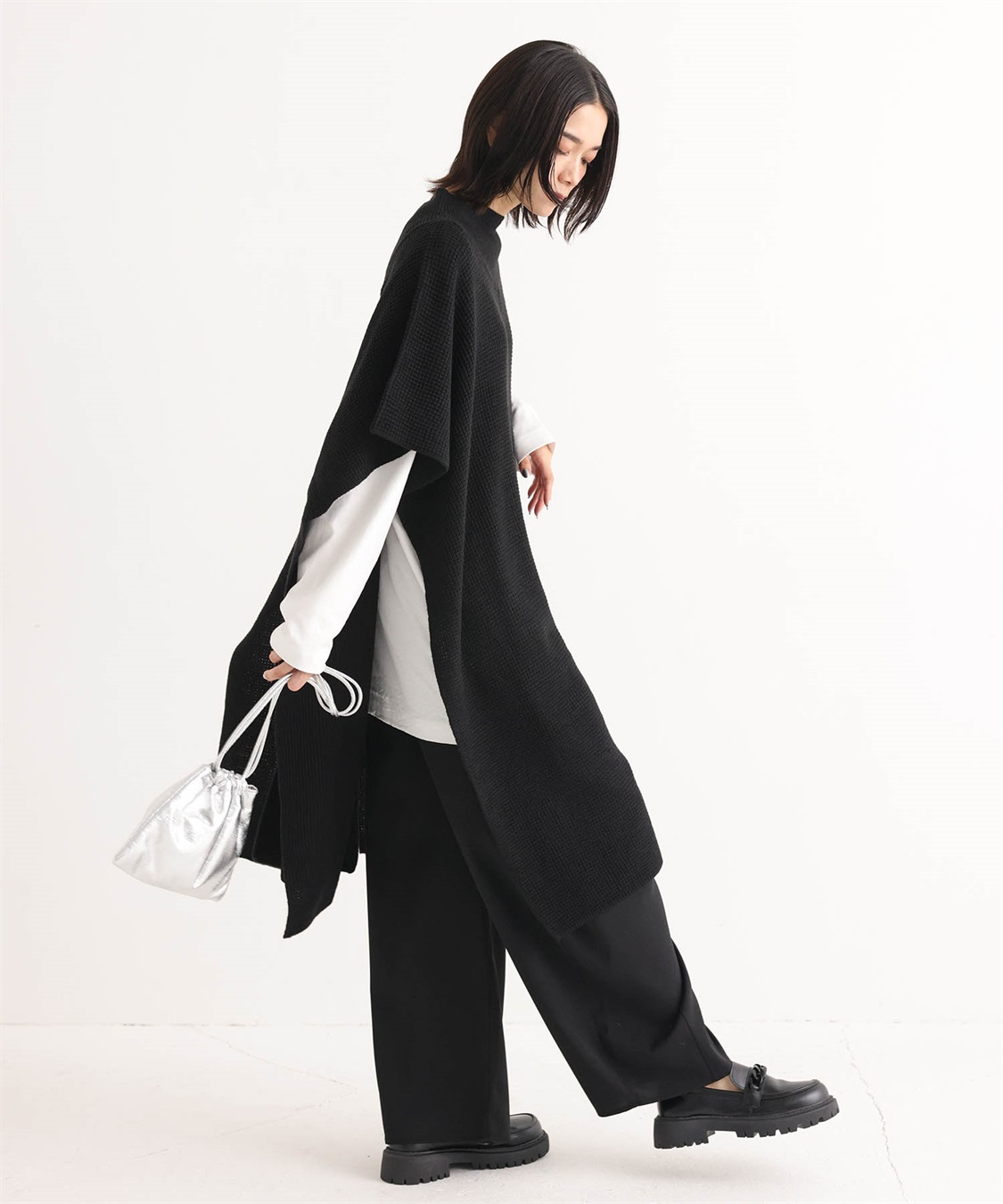 ONE‘S TRUE ハイネックロングニットベスト_sub_9